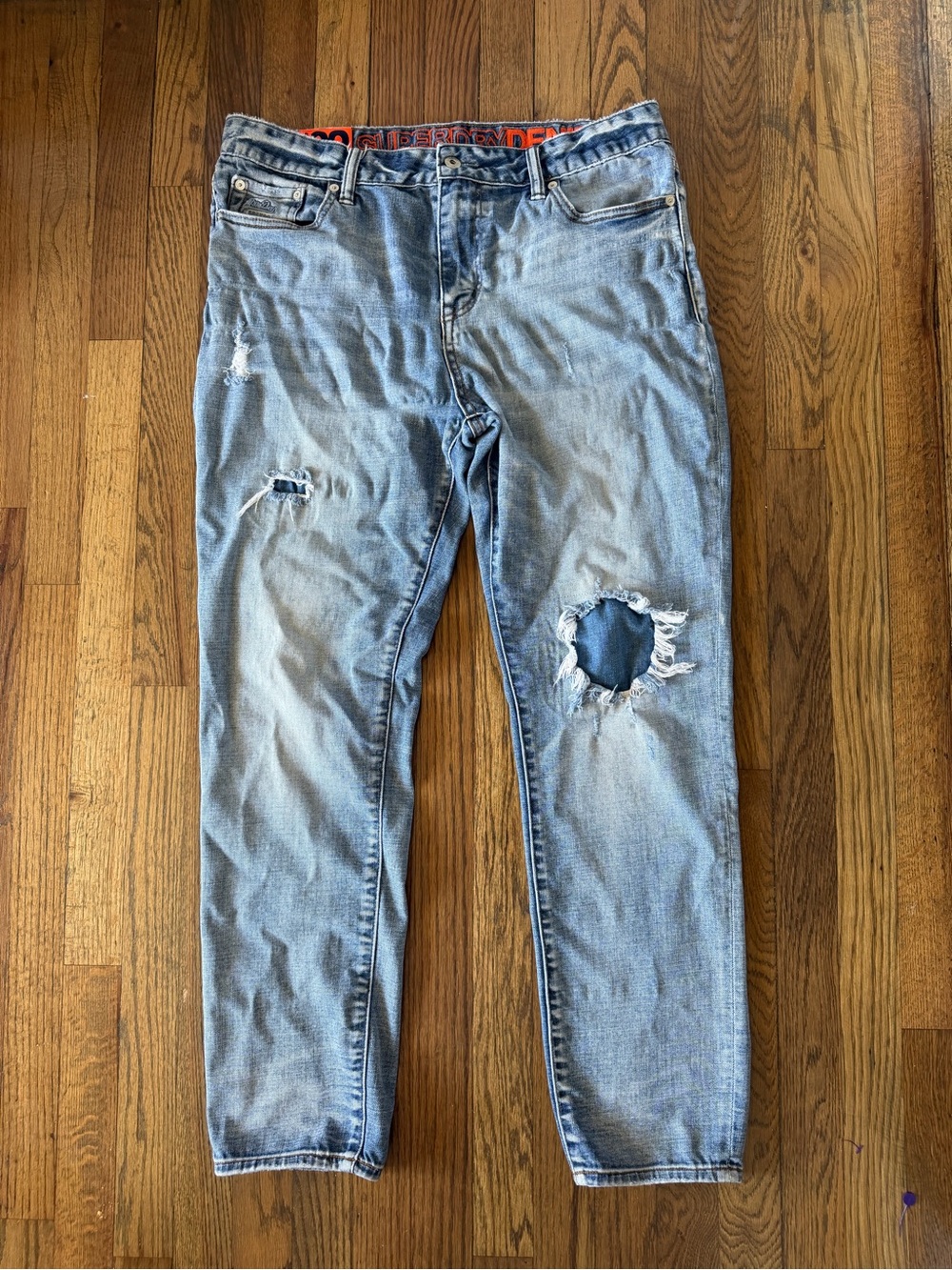 Vintage Superdry Denim Men's Travis 02 Skinny Size W 36 L 34